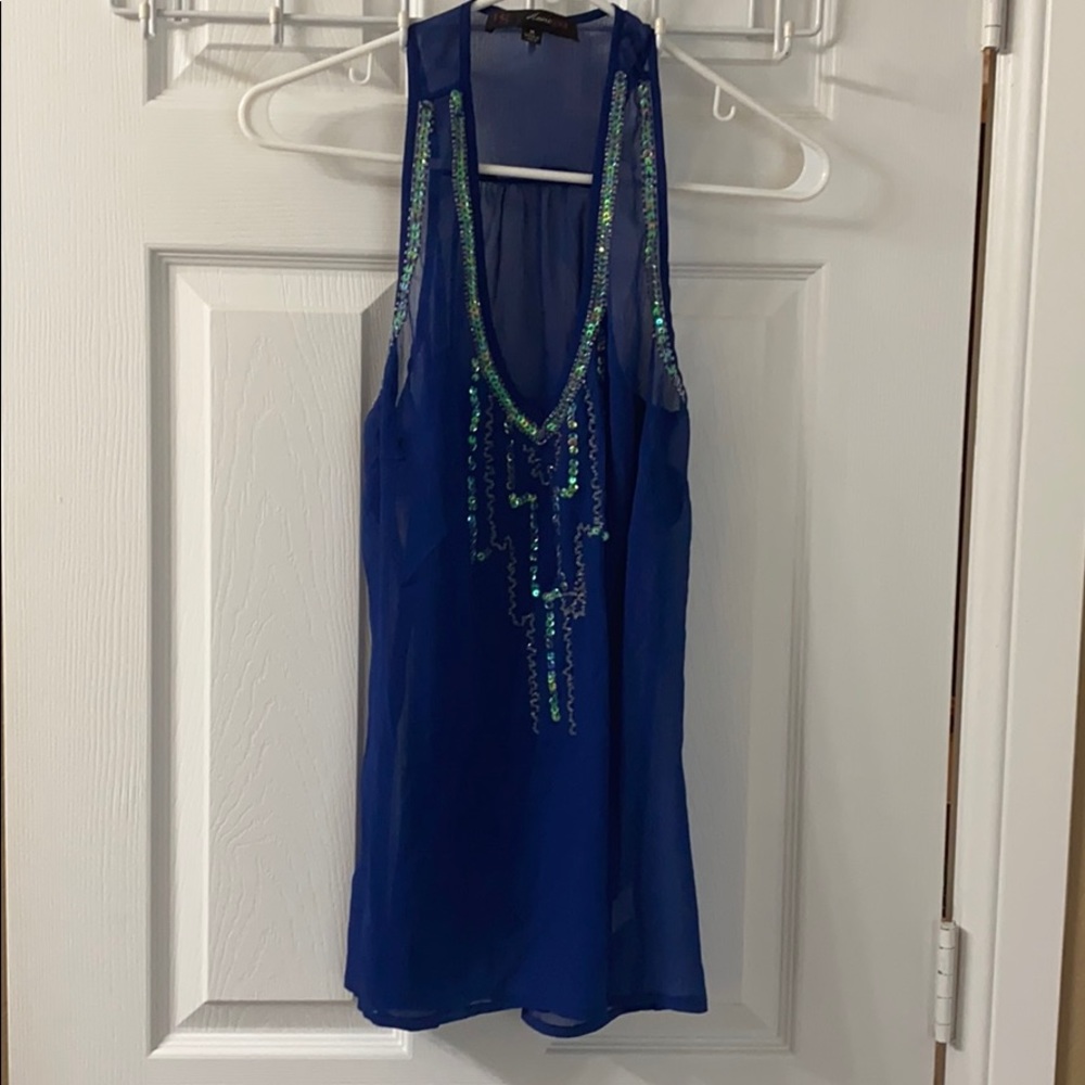 Sheer tank blouse